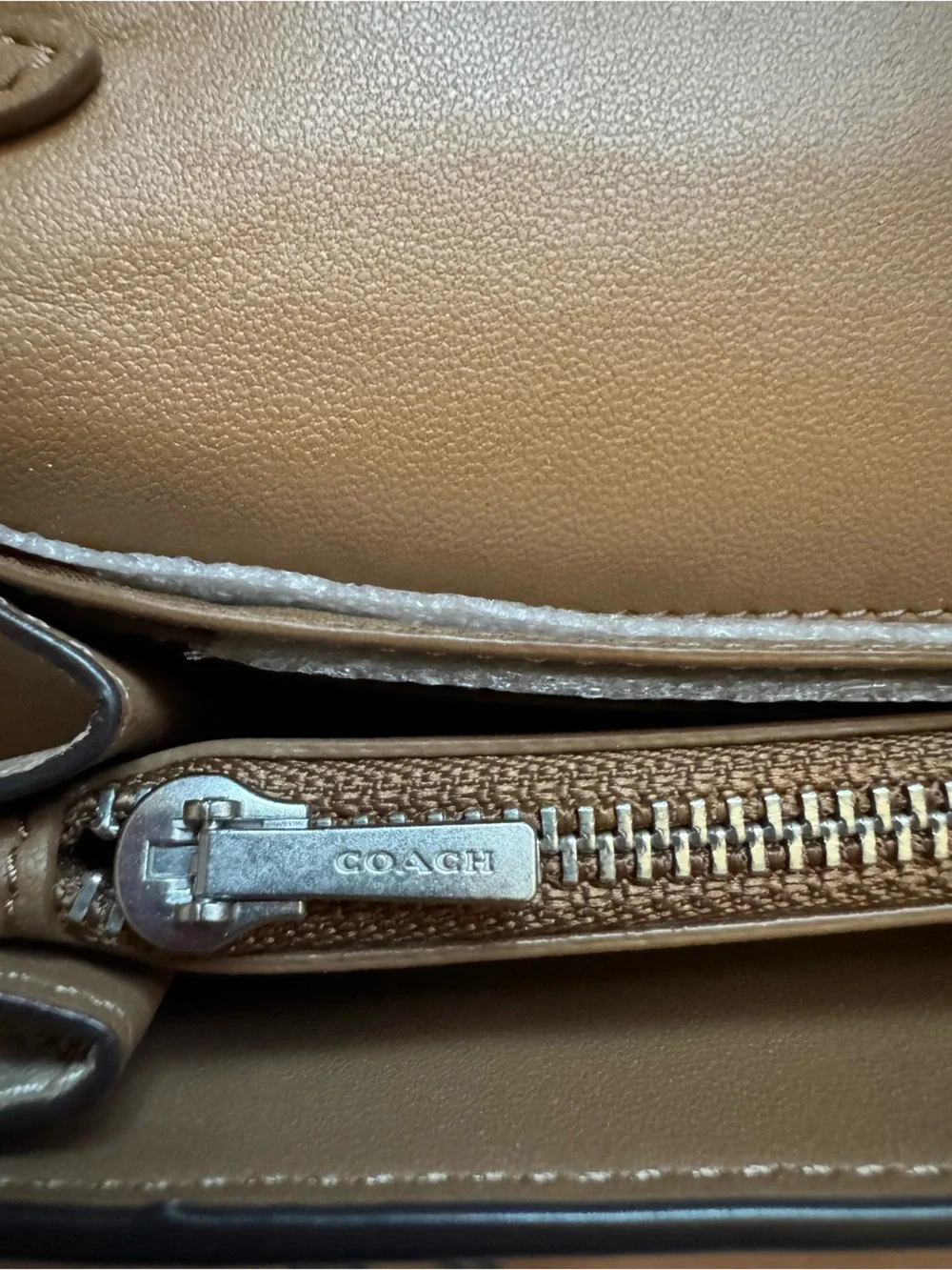 Coach Taupe Tammie Clutch Crossbody Bag